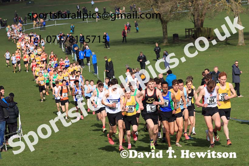 Mens Under-20s, 2024 CAU Inter Counties Cross Country Champs., Wollaton Park, Nottingham. Photo: David T. Hewitson/Sports for All Pics